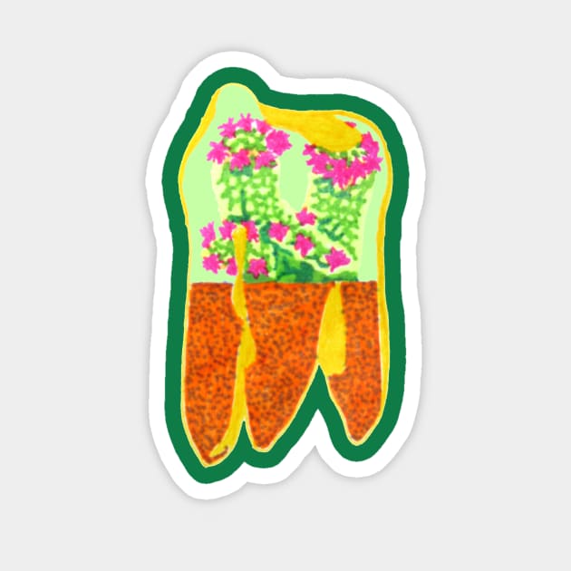 Tooth Terrarium 3 Sticker by RaLiz